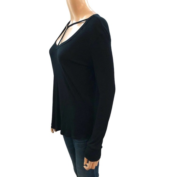 LNA Strappy Tshirt Long Sleeve Scoop Neck Lightweight - Picture 3 of 6